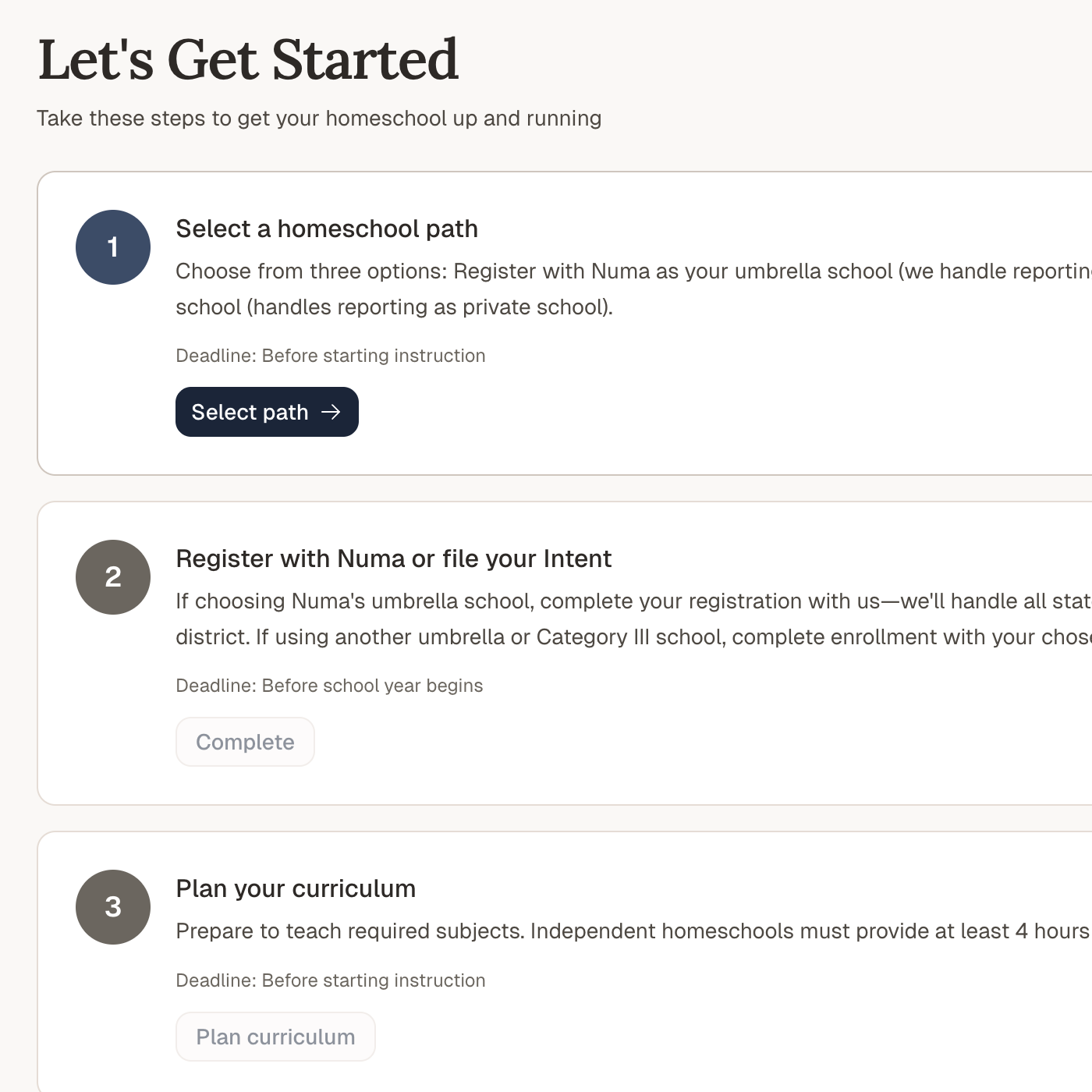 Clear Guidance From Day One